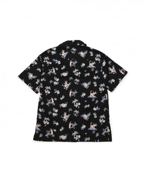 Monkey Surf Aloha Shirts / Black