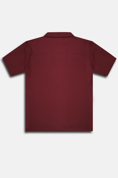 Футболка tone and tone collar semioverfit Wine