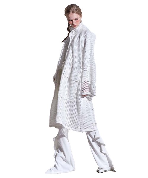 Накидка hood mesh White