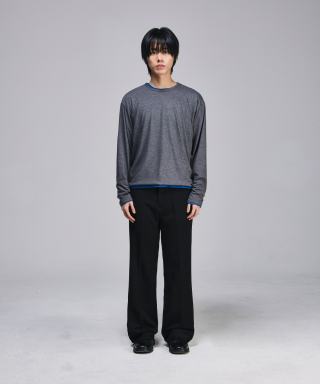 SIGNATURE シグニチャー 夏用セミブーツカットスラックス [ブラック] 画像 6