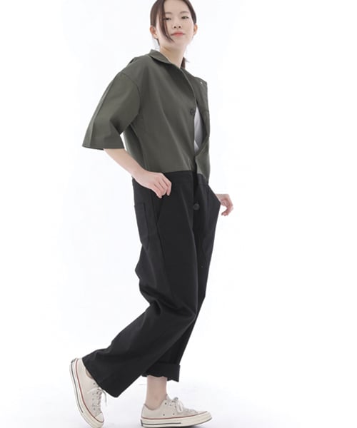 Точка overround fatigue short sleeve jumpsuit OF-501S Mix Khaki Black