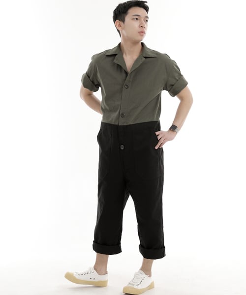 Точка overround fatigue short sleeve jumpsuit OF-501S Mix Khaki Black