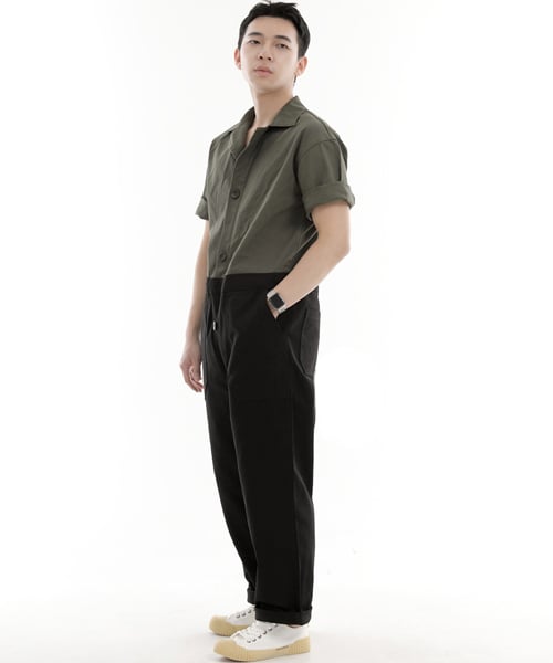 Точка overround fatigue short sleeve jumpsuit OF-501S Mix Khaki Black