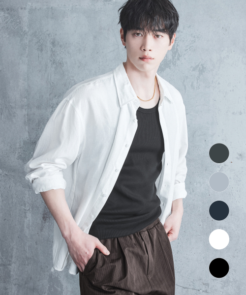 Stable Linen минималистичная рубашка (5 цветов)