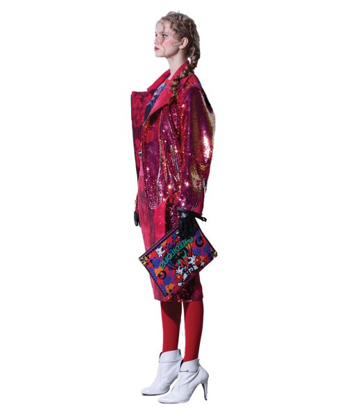 Куртка rider из кожи print sparkle one point
