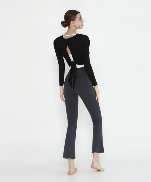 Йога одежда DEVI-B0034-Ash Gray 9 part pilates semi bootcut