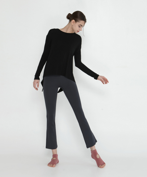 Йога одежда DEVI-B0034-Ash Gray 9 part pilates semi bootcut
