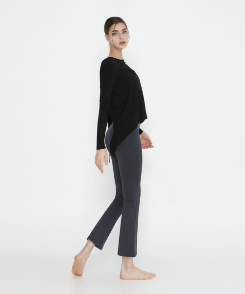 Йога одежда DEVI-B0034-Ash Gray 9 part pilates semi bootcut