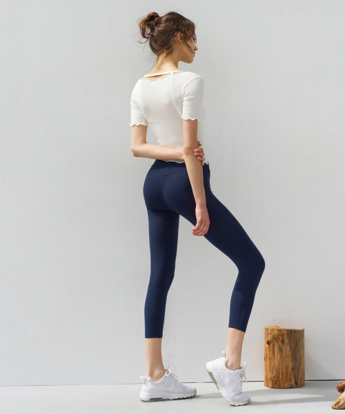 Йога одежда DEVI-B0037-Navy 8 part pilates leggings