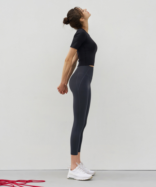 Йога одежда DEVI-B0037-Ash Gray 8 part pilates leggings