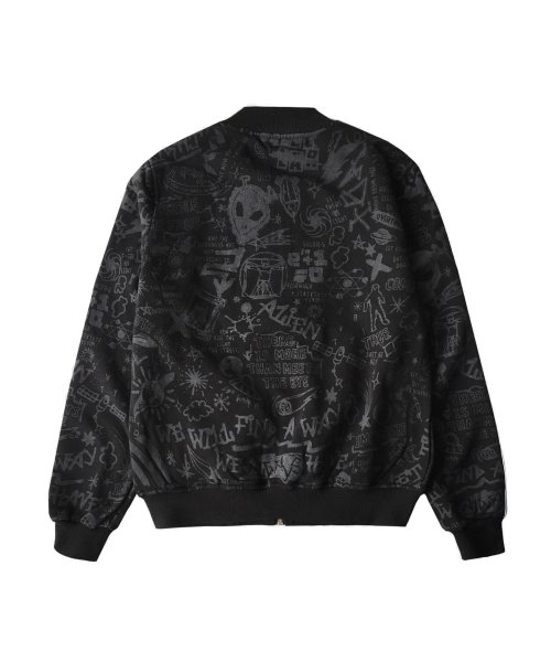 Куртка bomber Alien graffiti (Black)