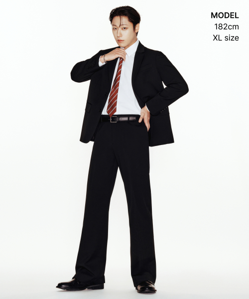 RELAXED BASIC BLAZER [BLACK]