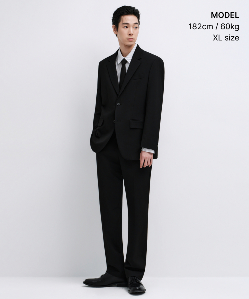 RELAXED BASIC BLAZER [BLACK] thumbnail 5
