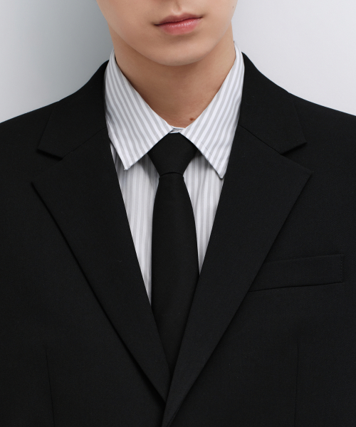 RELAXED BASIC BLAZER [BLACK] thumbnail 7