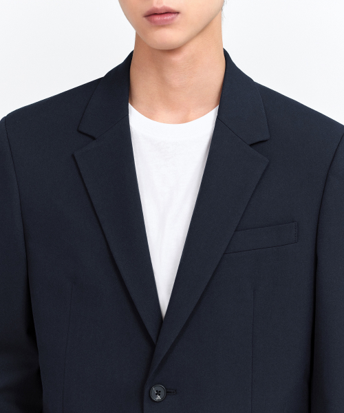 RELAXED BASIC BLAZER [NAVY] thumbnail 4