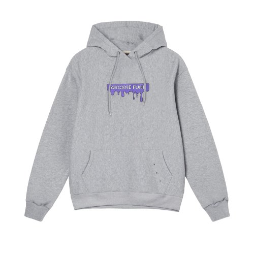 HOODIE PURPLE LIP Gray
