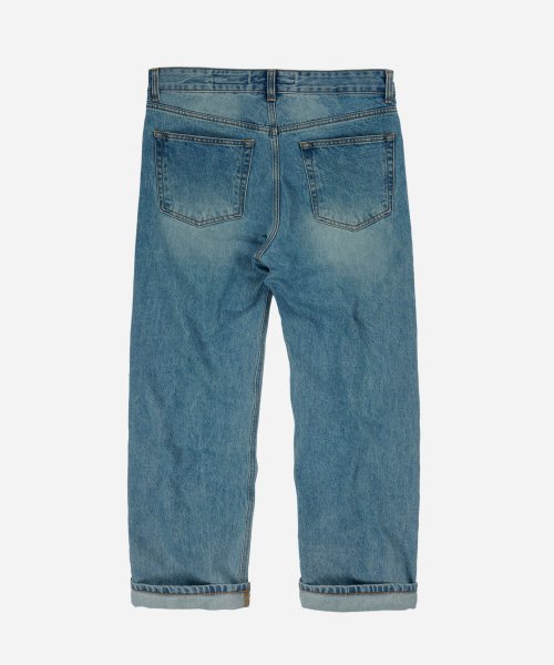 OG SELVEDGE обычные деним брюки _ LIGHT синий