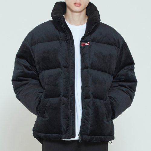 VELVET DUCK DOWN PARKA_BLACK