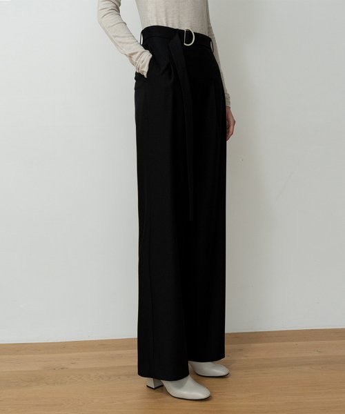 STRAIGHT широкие LEG SLACKS брюки BK