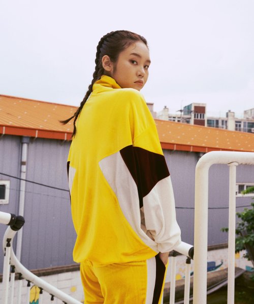 Вельветовая олимпийка SL yellow