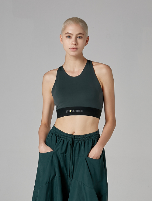 Гибкий бра-топ AW02BB04, Dark Green
