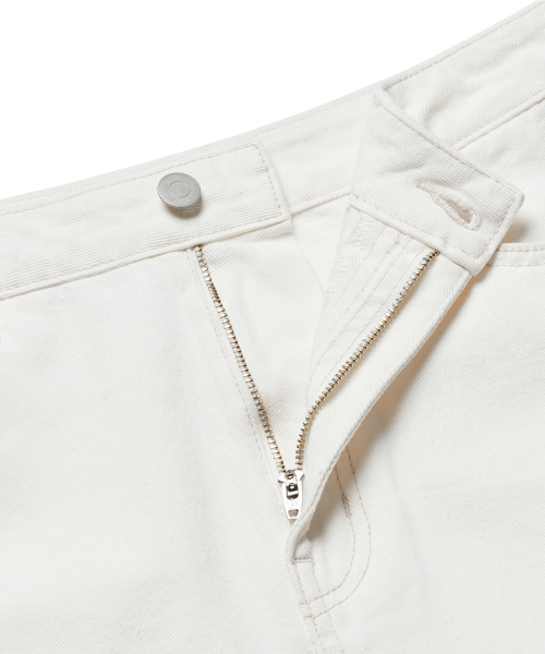 WOMENS DENIM MIDI SKIRT_CREAM thumbnail 3