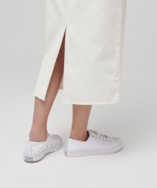 WOMENS DENIM MIDI SKIRT_CREAM thumbnail 6