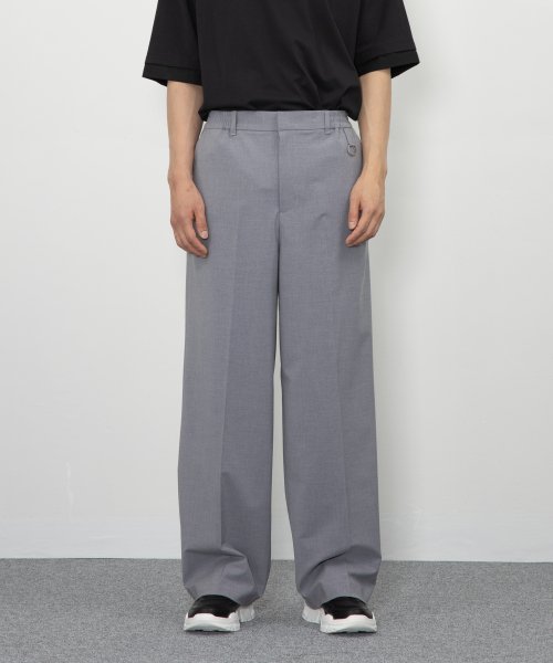 Прямые широкие брюки MRP027B из лайкры (tibet gray)