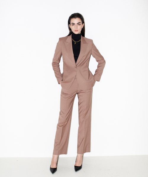 Sassy single tailoкрасный жакет Beige]
