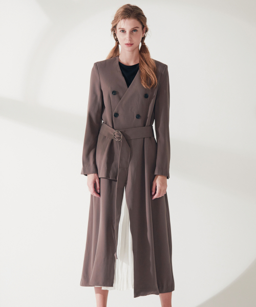 Unbalanced Length костюм + See-through Detail юбка