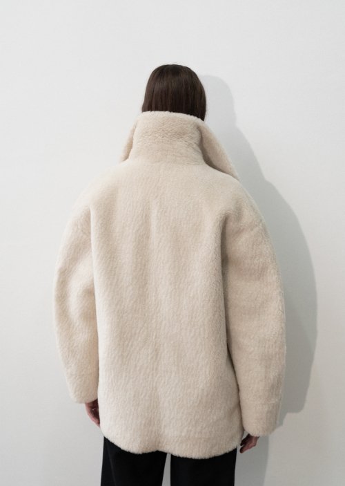 amomento reversible shearling coat