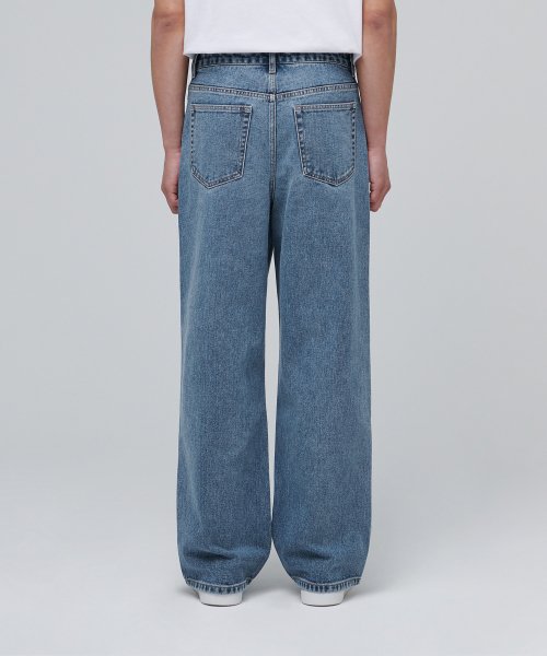 MUSINSA  MUSINSA STANDARD WIDE DENIM PANTS [LIGHT INDIGO]