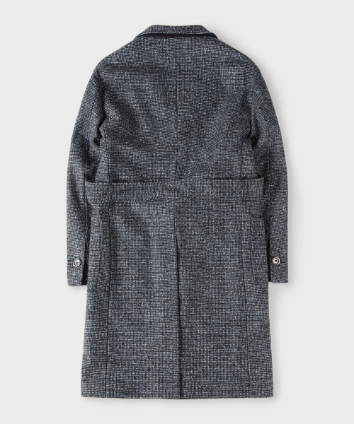 Однобортное пальто из шерсти [Navy]