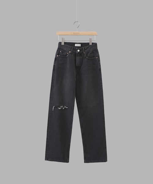 Джинсы прямого кроя (Black)
