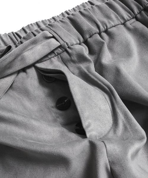 Замшевые весенние брюки (charcoal grey)