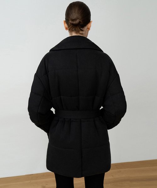 QUILTED SHELL стеганый оверсайз пуховик
