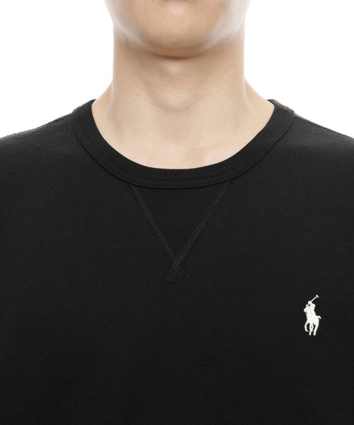 正規品]POLO RALPH LAURENダブルニットスウェットシャツ - ブラック