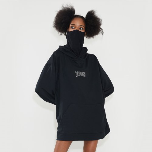 Mask Hoodie длинный рукав чёрный