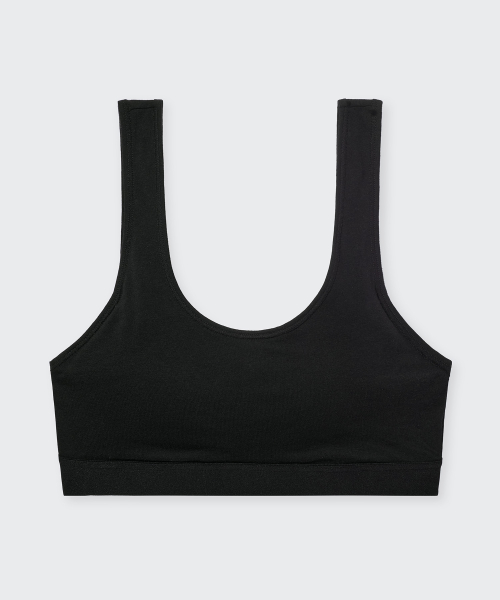 WOMENS COTTON BRA TOP чёрный