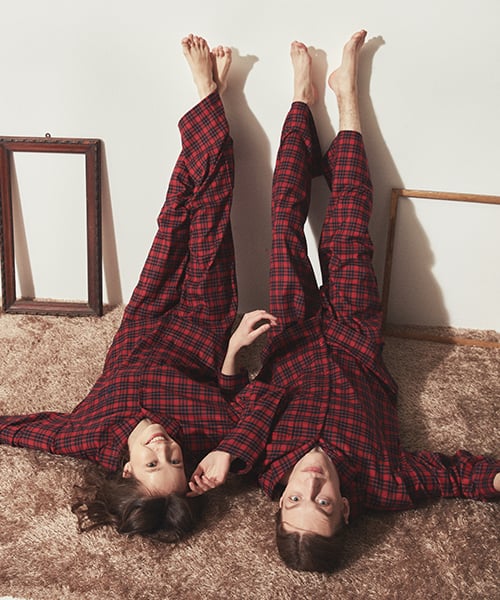 CLASSIC ROUND PAJAMA SET красный проверка