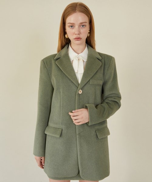 Золот кнопка пункт белт пиджак изумруд-зелёный