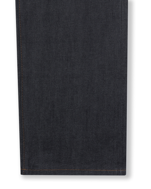 COMFY ONE TUCK SELVAGE DENIM PANTS индиго