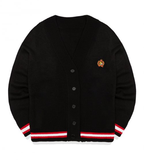 Nasty кит логотип cardigan чёрный