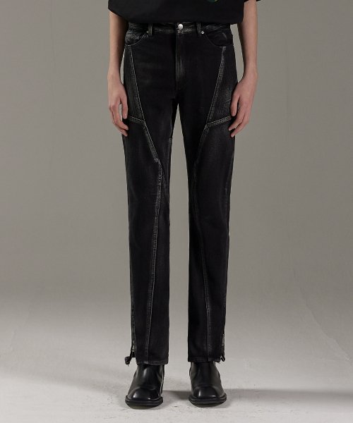 maison mined CURVE LEAD DENIM PANTS