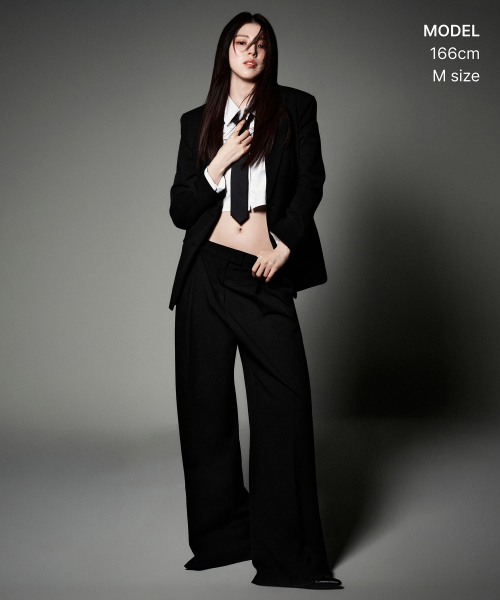 WOMENS BASIC BLAZER_BLACK thumbnail 2