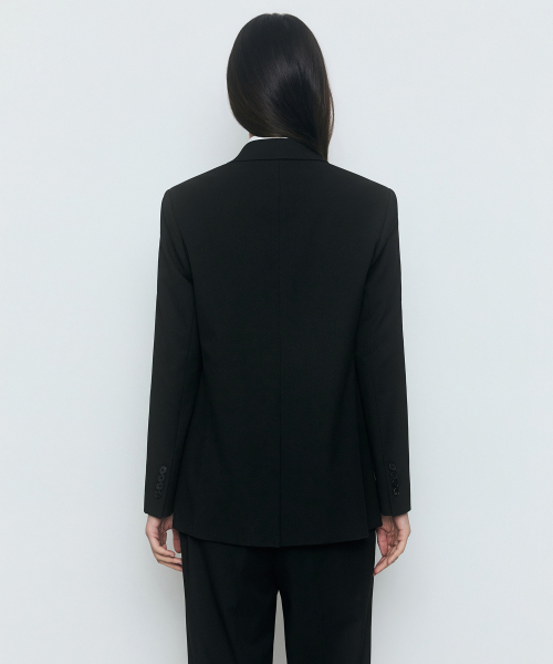WOMENS BASIC BLAZER_BLACK thumbnail 5