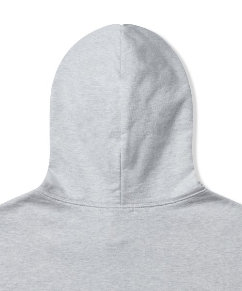 Плотное оверсайз худи Melange Light Grey