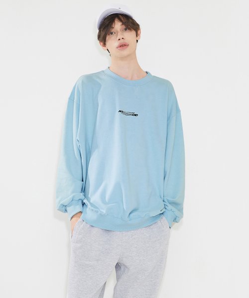 RING Logo толстовка(Oversize fit) Sky Blue