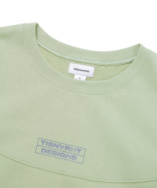 MUSINSA | thisisneverthat® Paneled Sleeveless Sweatshirt Sage