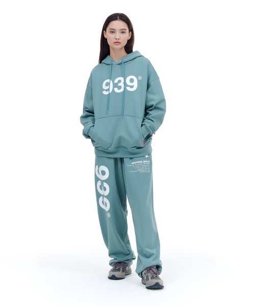 아카이브 볼드(ARCHIVE BOLD) 939 LOGO HOOD (MINT) - 사이즈 & 후기